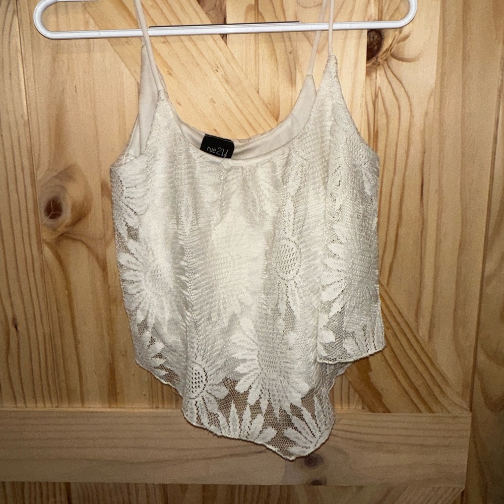 Sunflower Pattern Crop Top